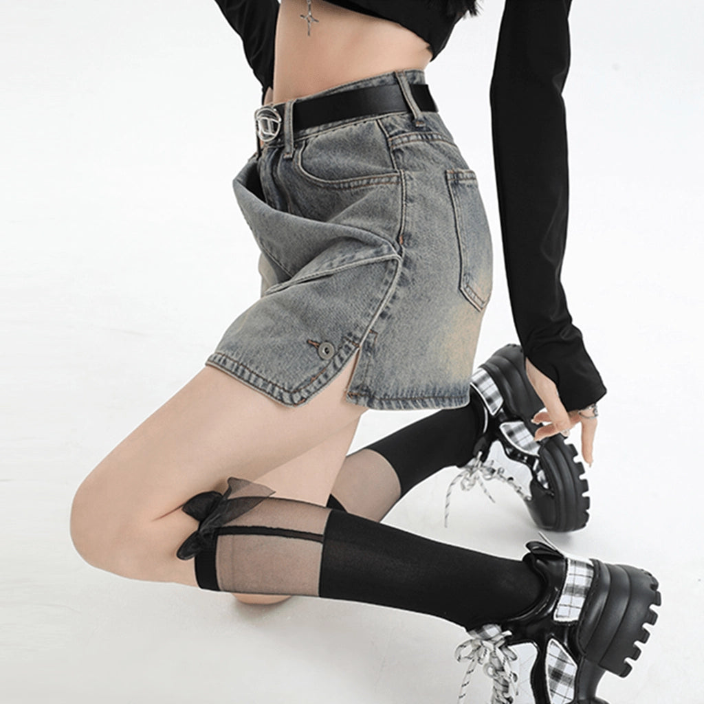 Streetwear Denim Skirt