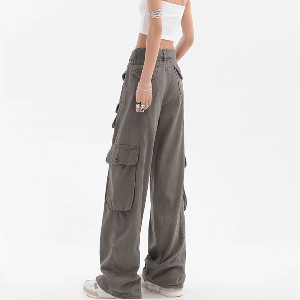 Gray Techwear Pants