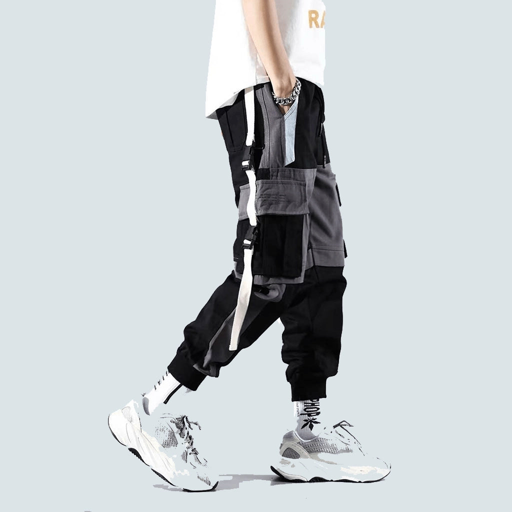 Black and White Patchwork Pants