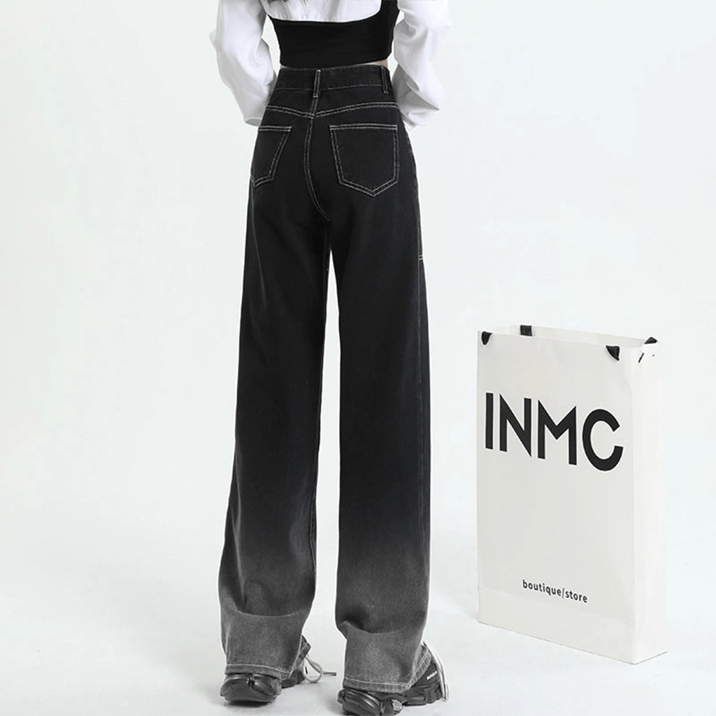 Gradient Lace-Up Pants