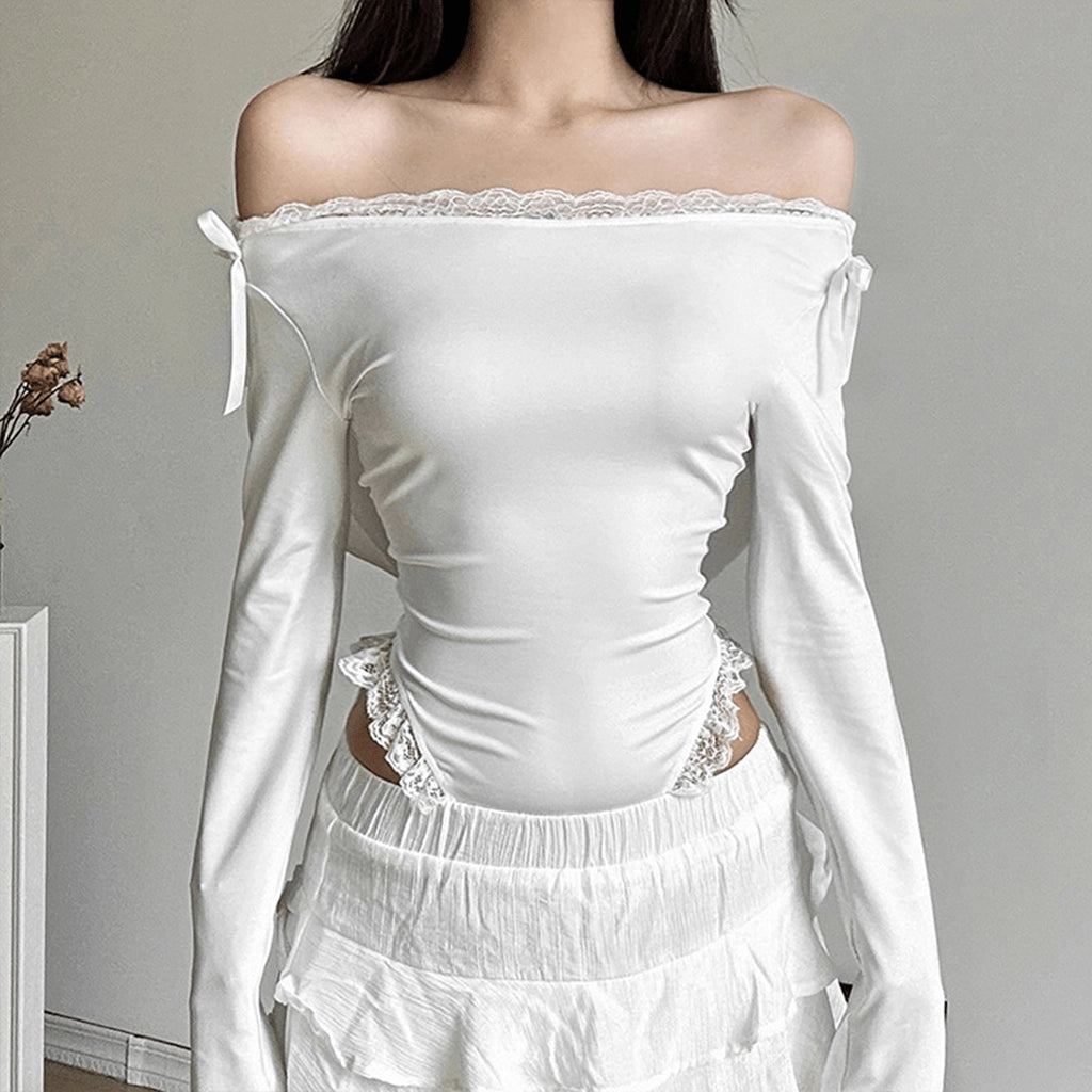 White Hooded Bodysuit
