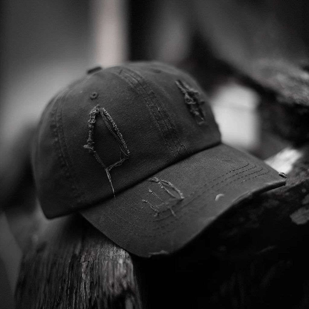 Black Ripped Hat