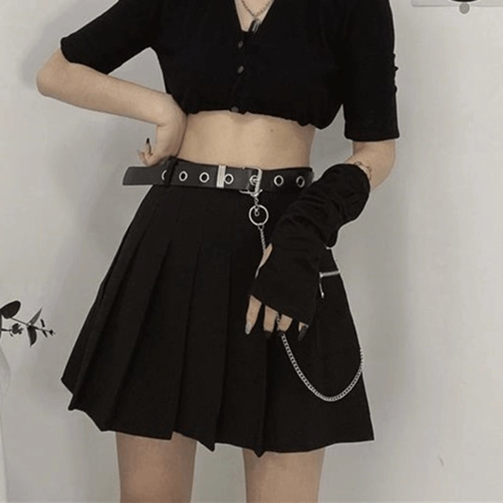 High-Waist Streetwear Skirt