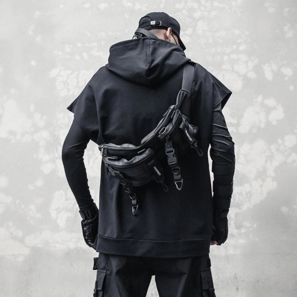 Sleeveless Techwear Hoodie