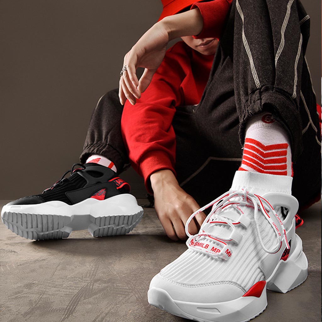 Street White & Red Sneaker