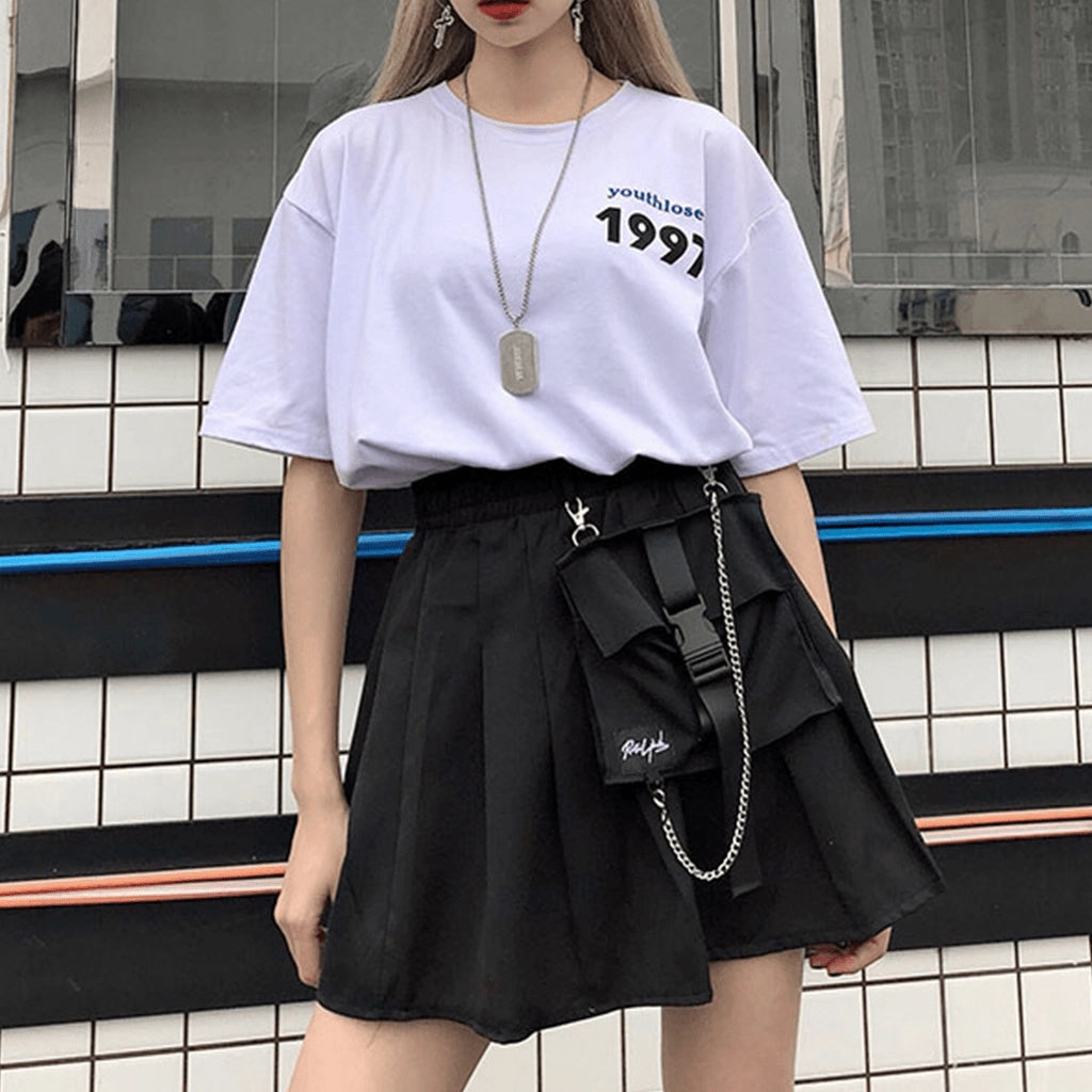 Industrial Pleated Skirt