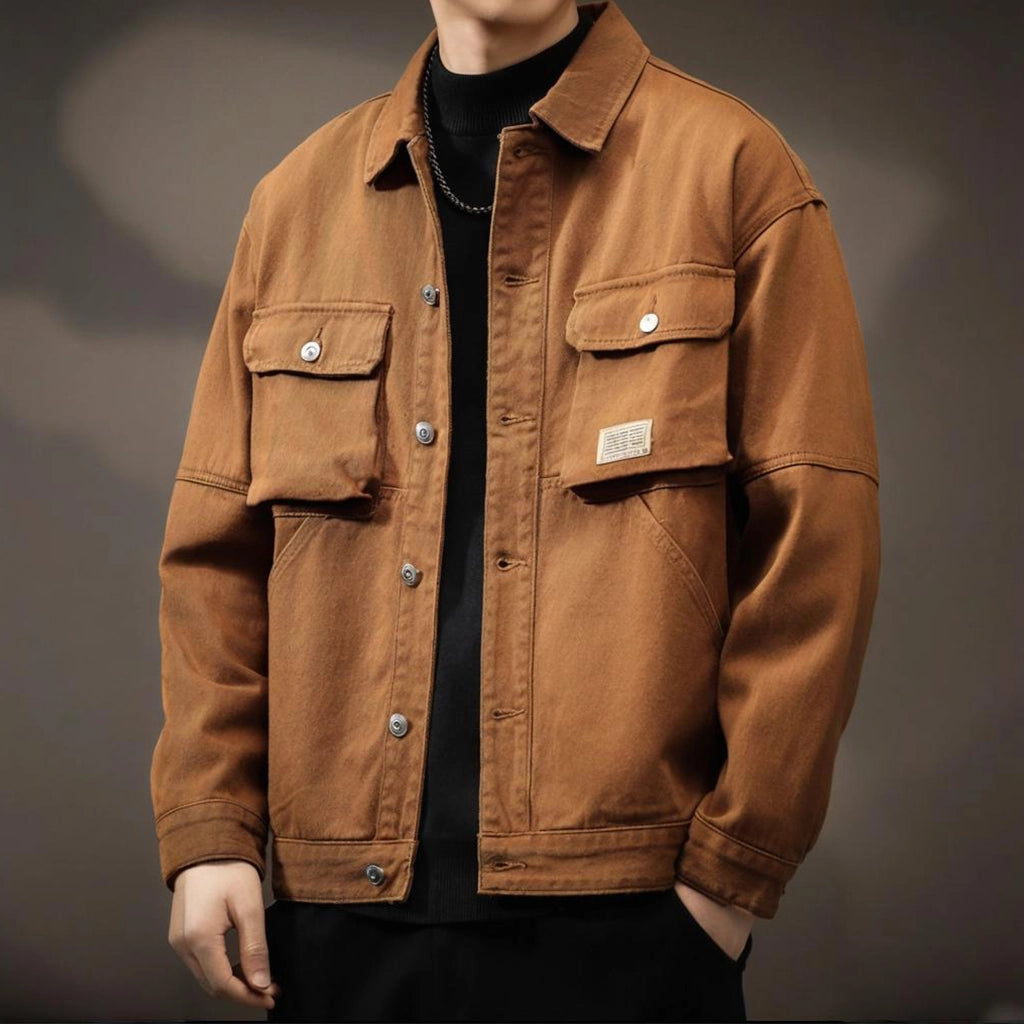 Brown Cargo Coat