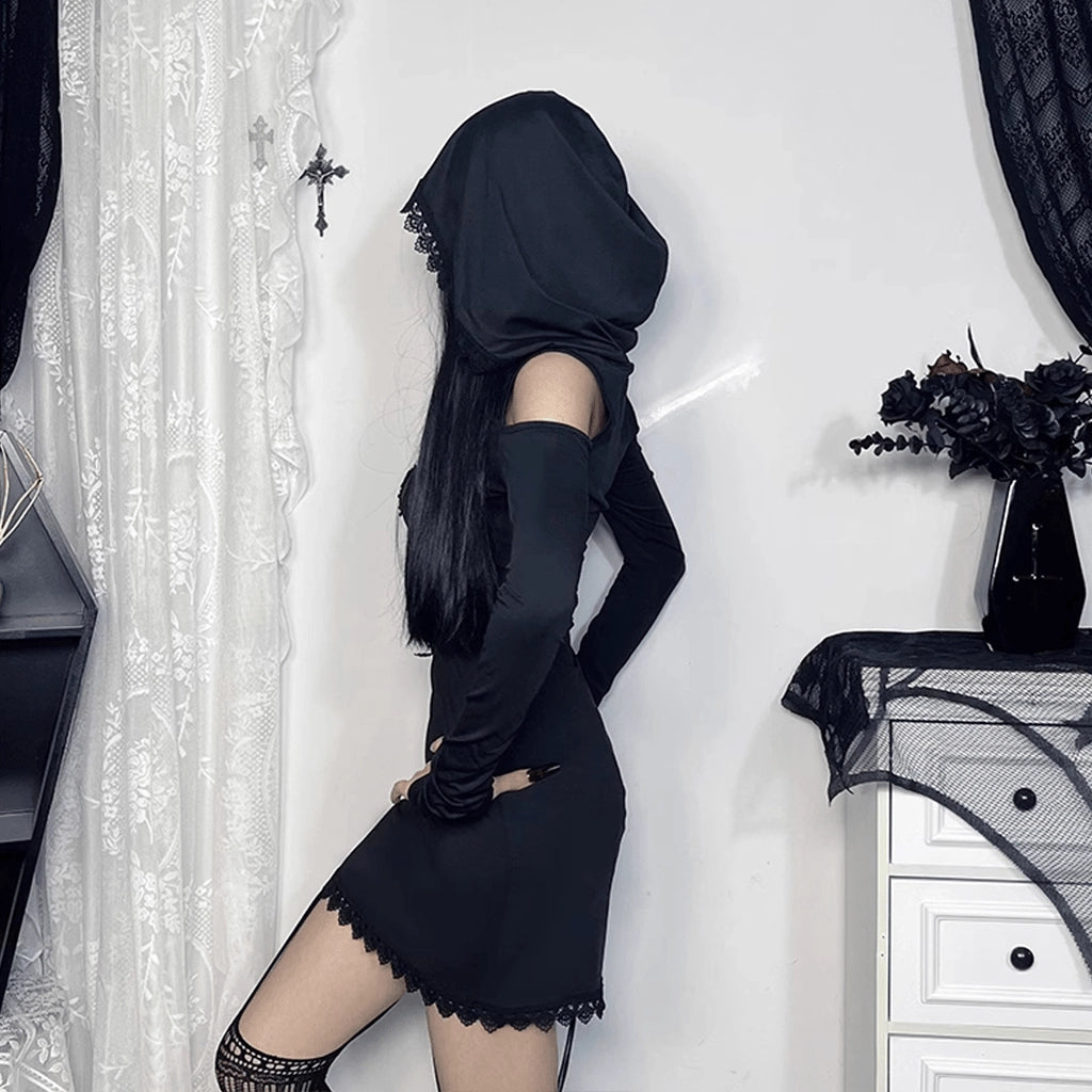 Lace Trim Bodycon Dress