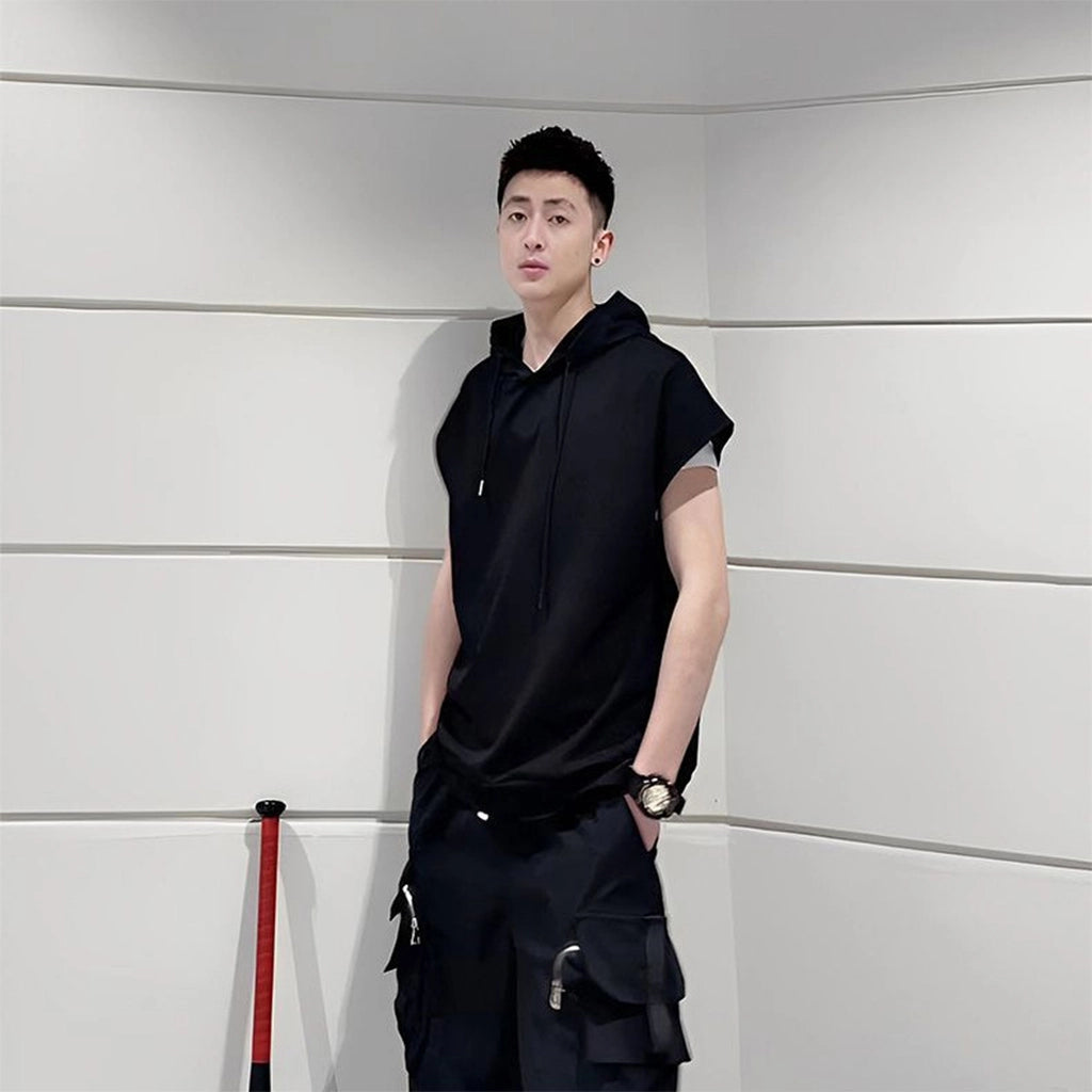 Sleeveless Techwear Hoodie
