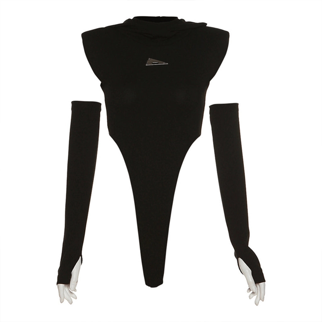 Streetwear Hooded Bodysuit