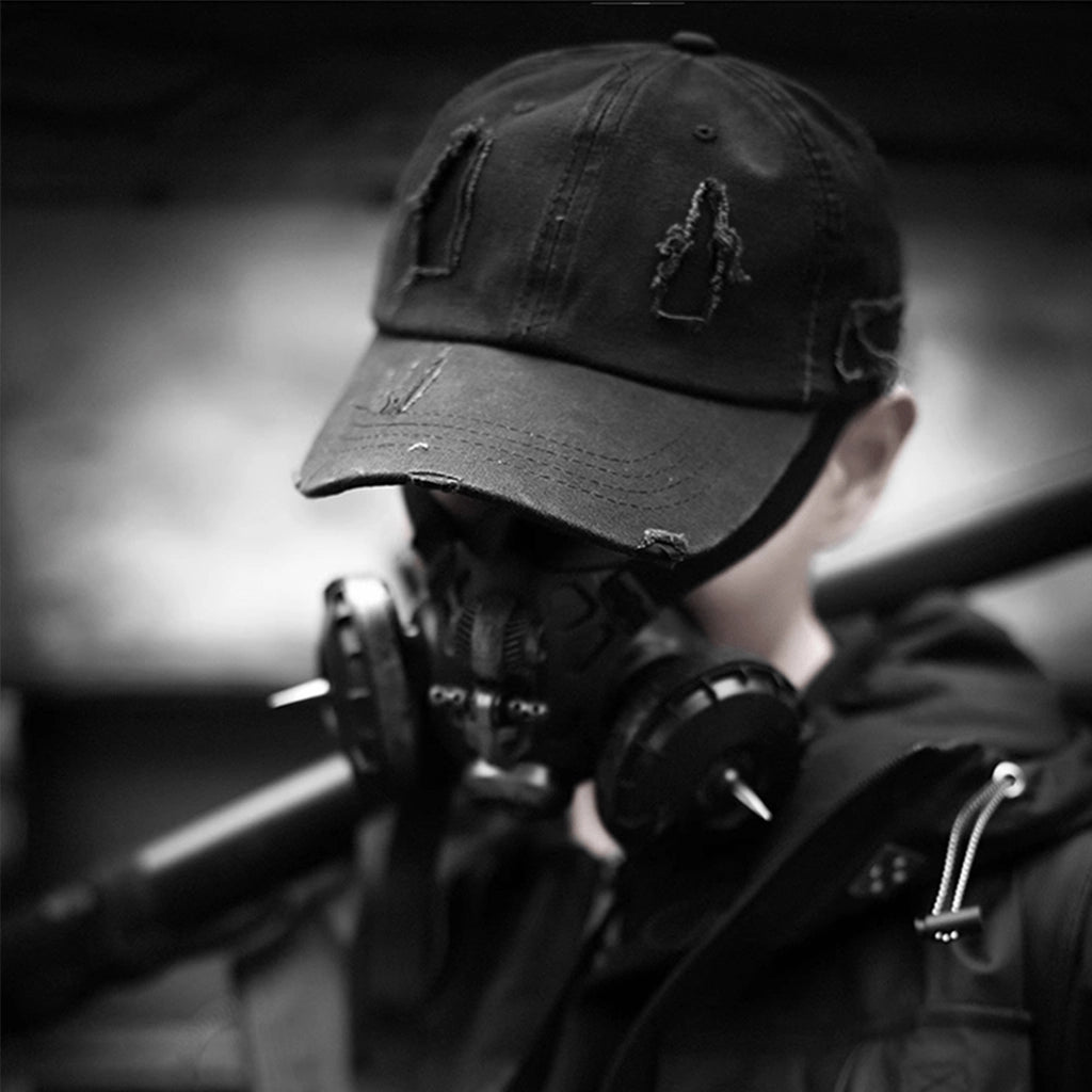 Black Ripped Hat