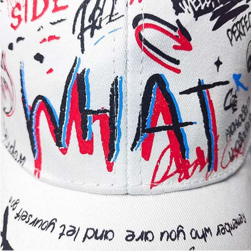 Graffiti Print Techwear Snapback