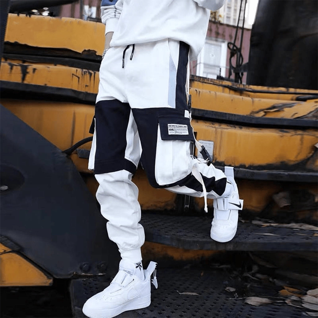 Black and White Patchwork Pants