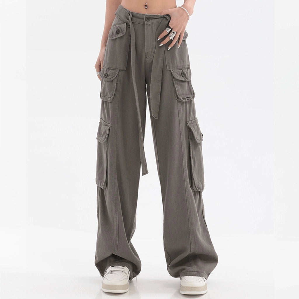 Gray Techwear Pants