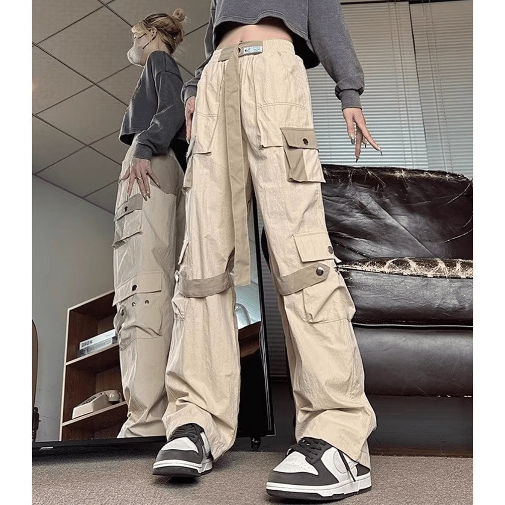 Beige Cargo Pants