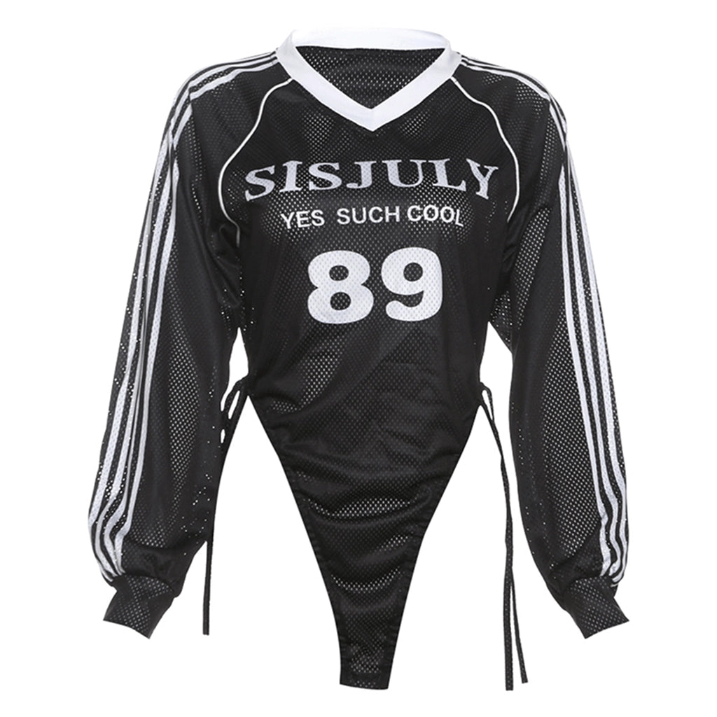 Striped Sports Bodysuit