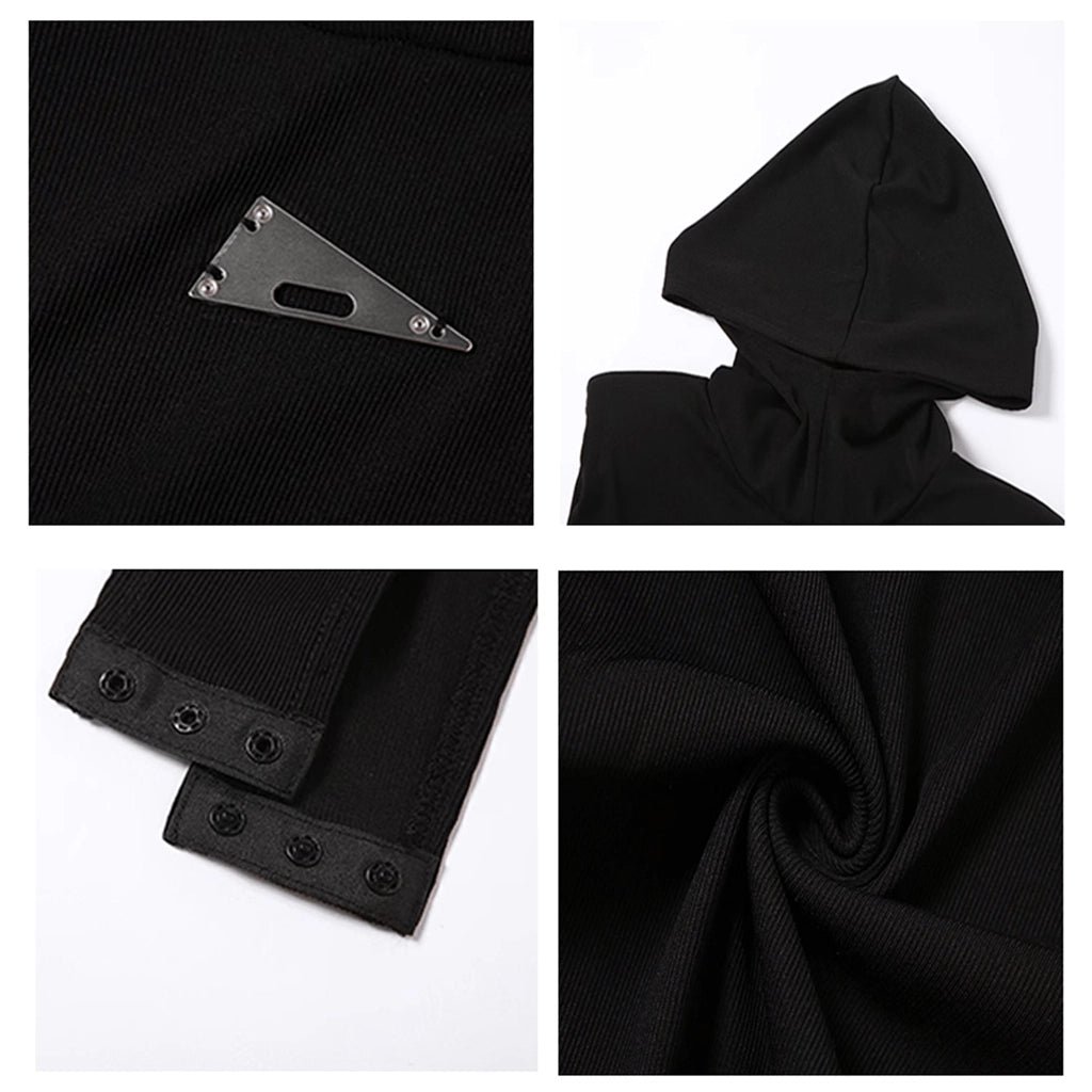 Streetwear Hooded Bodysuit