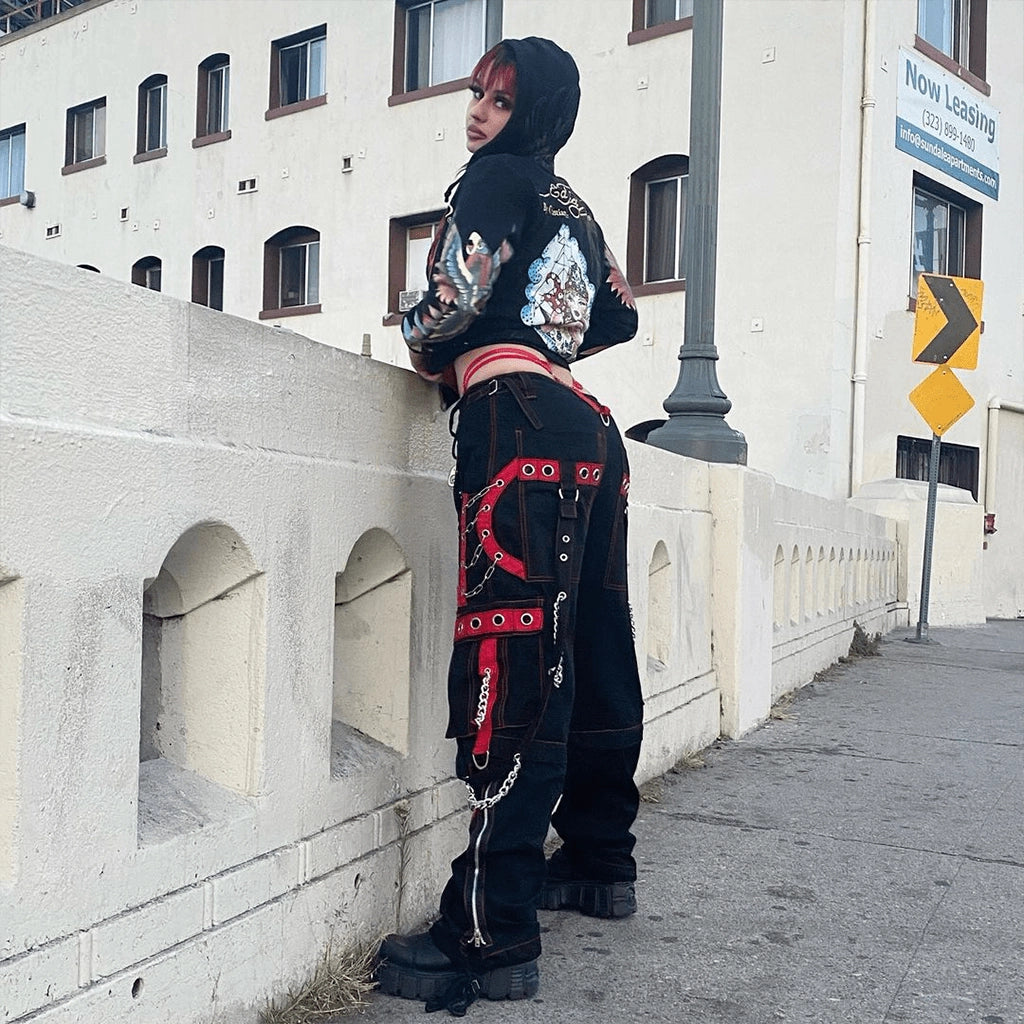 Black Punk Pants