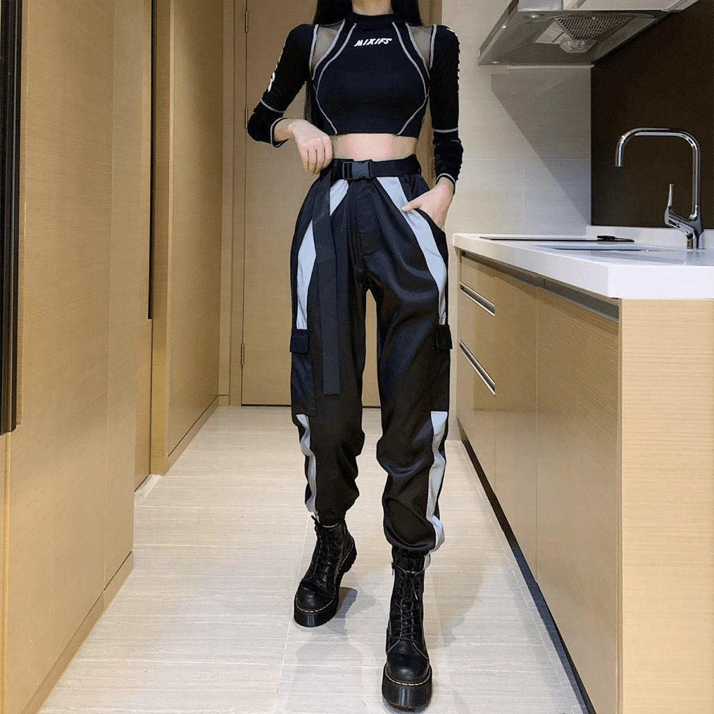 Streetwear Reflective Pants
