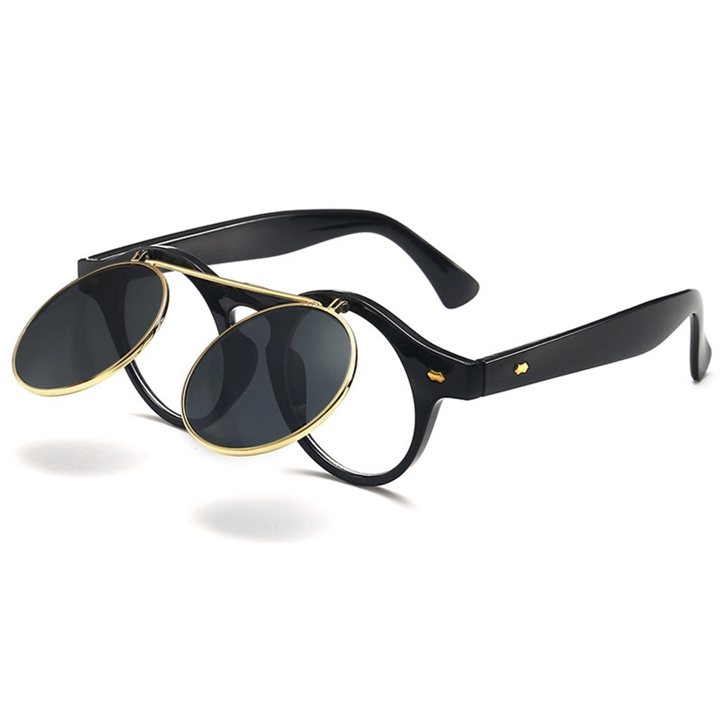 Steampunk Flip-Up Sunglasses