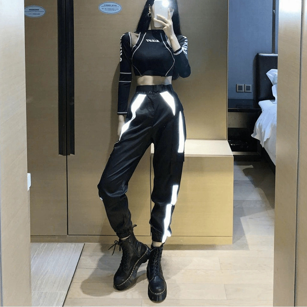 Streetwear Reflective Pants