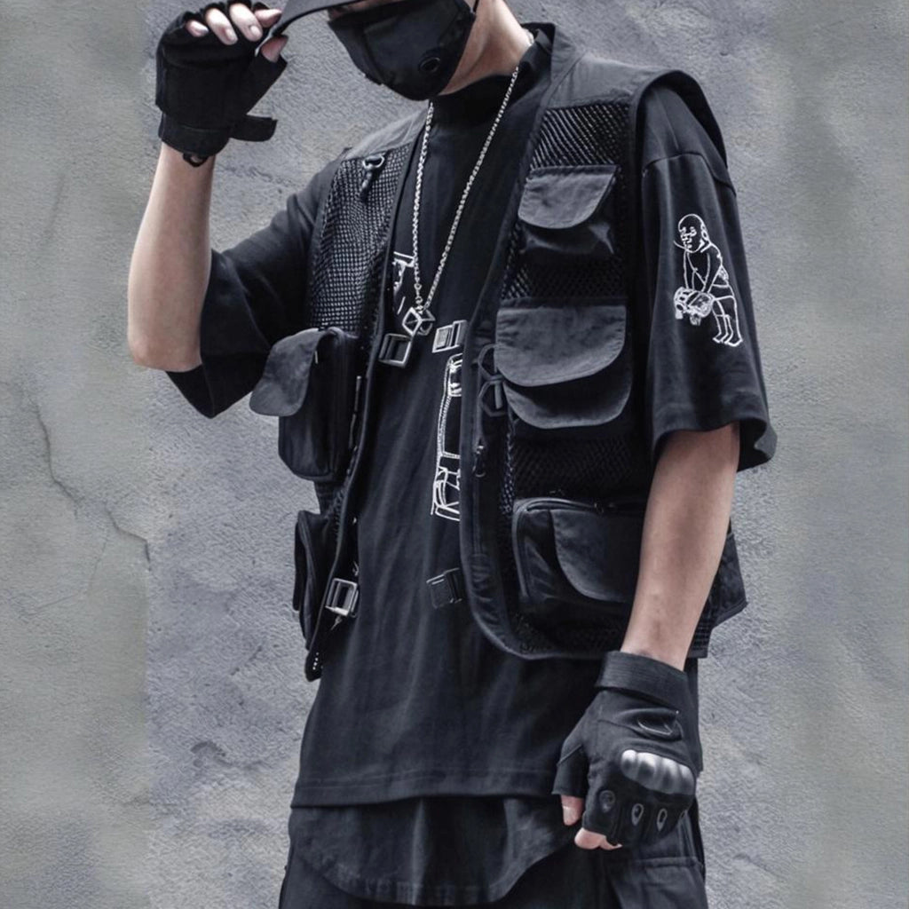Breathable Mesh Techwear Vest
