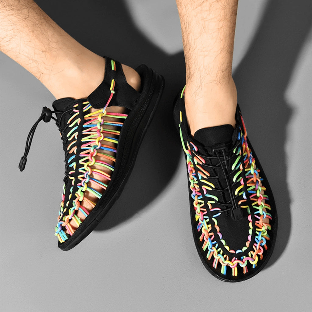Rope-Woven Sandals