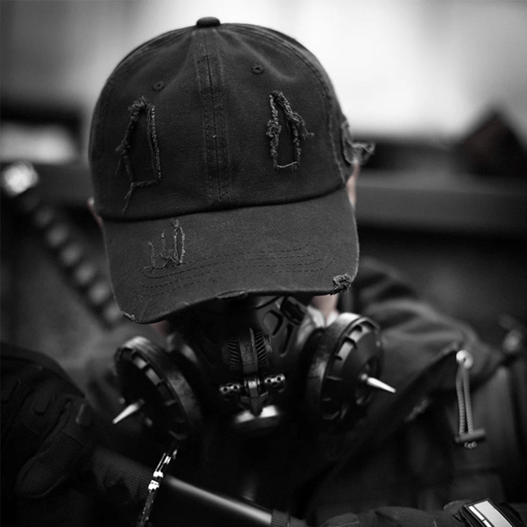 Black Ripped Hat