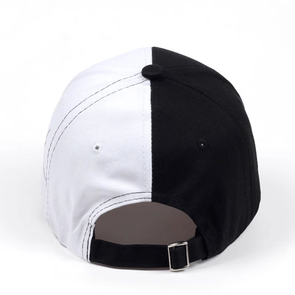 Black and White Split Cap