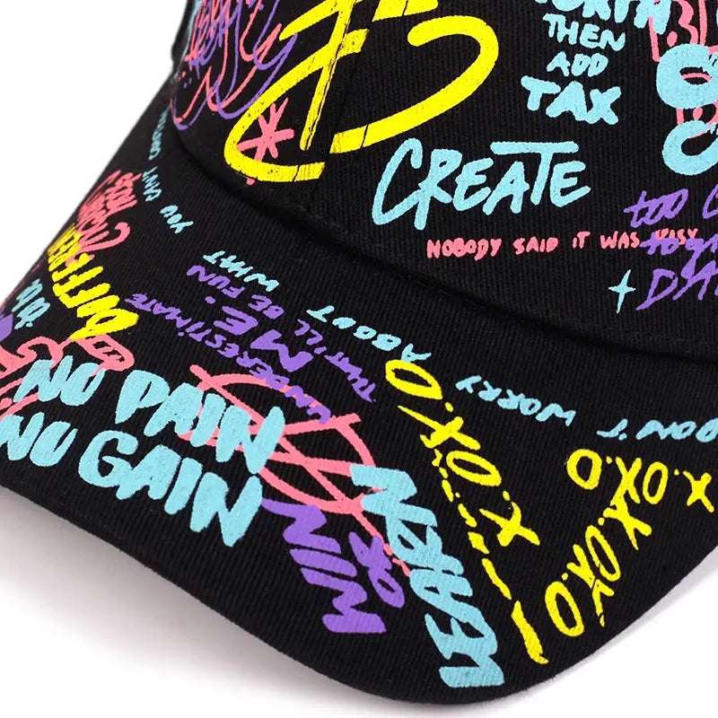 Color Graffiti Techwear Cap