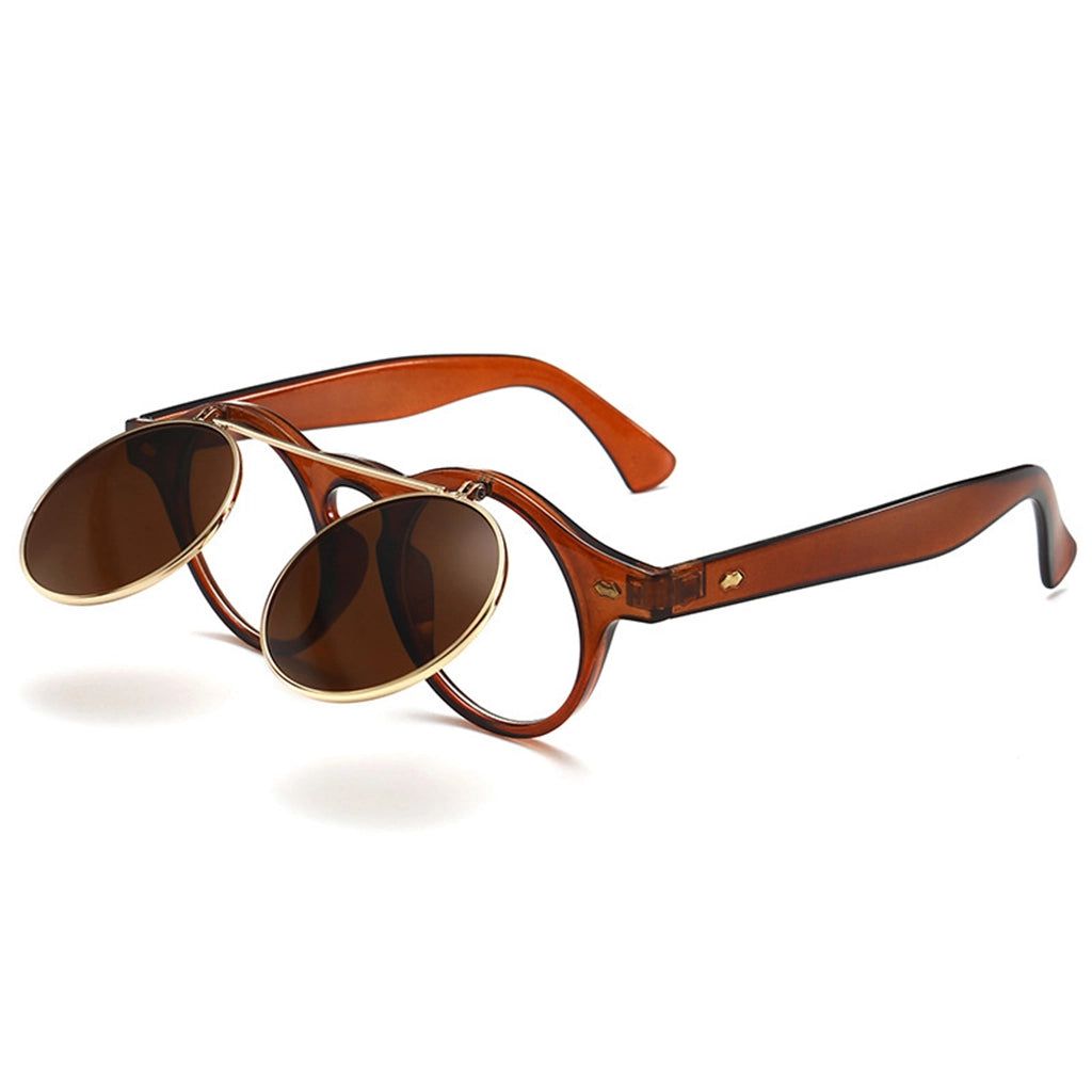 Steampunk Flip-Up Sunglasses