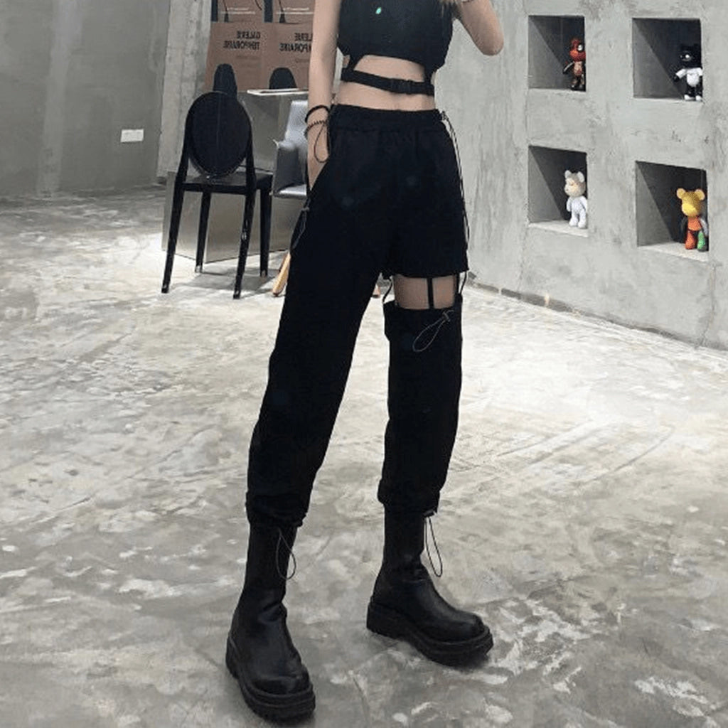 Cut-Out Cargo Pants