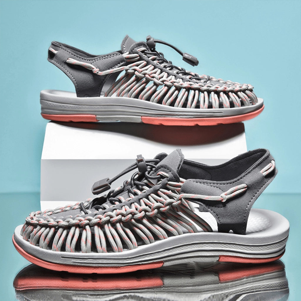 Rope-Woven Sandals
