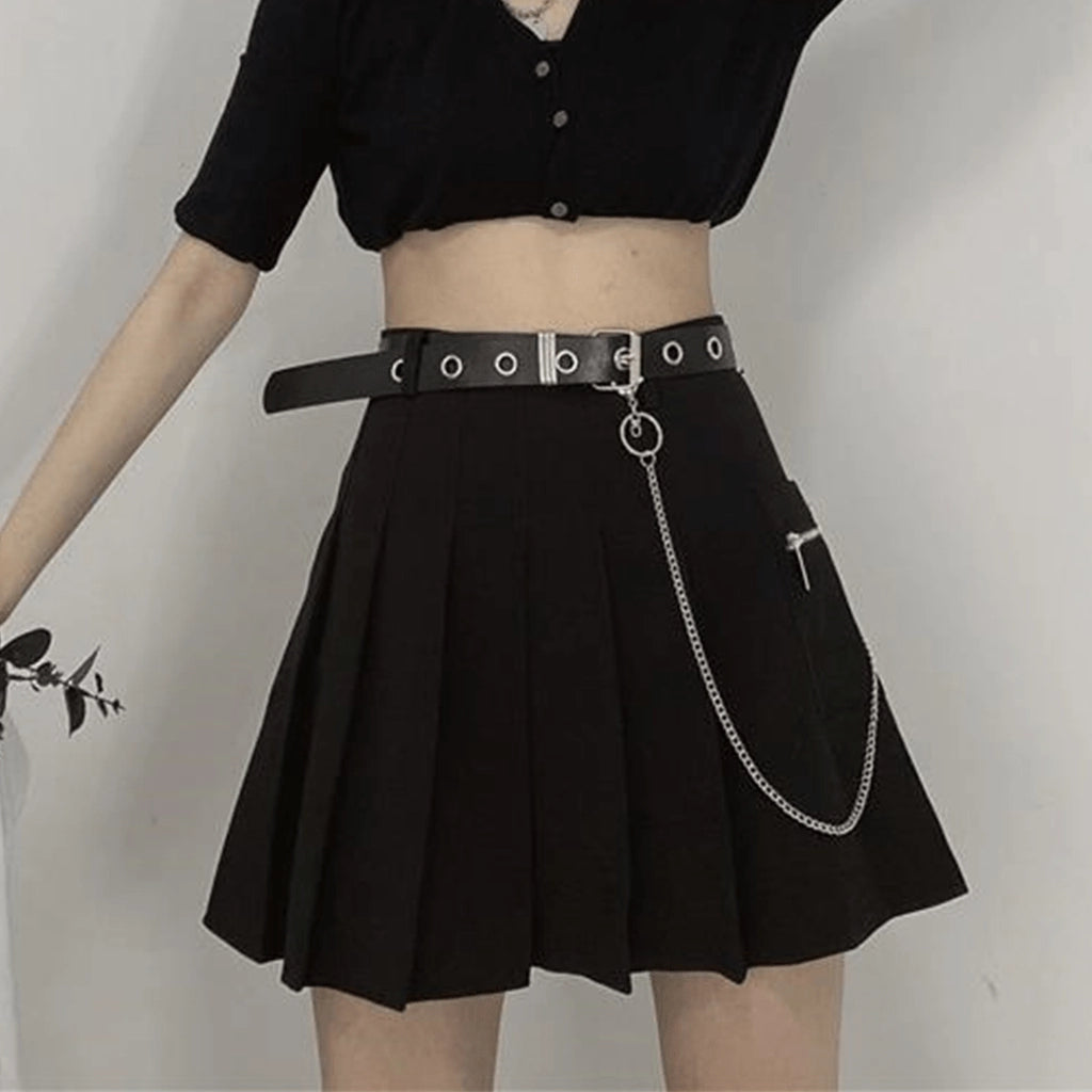 High-Waist Streetwear Skirt