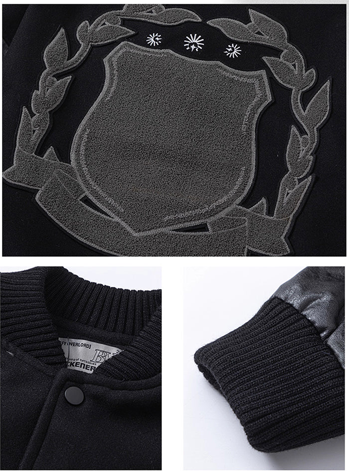 Embroidered Varsity Tech Jacket