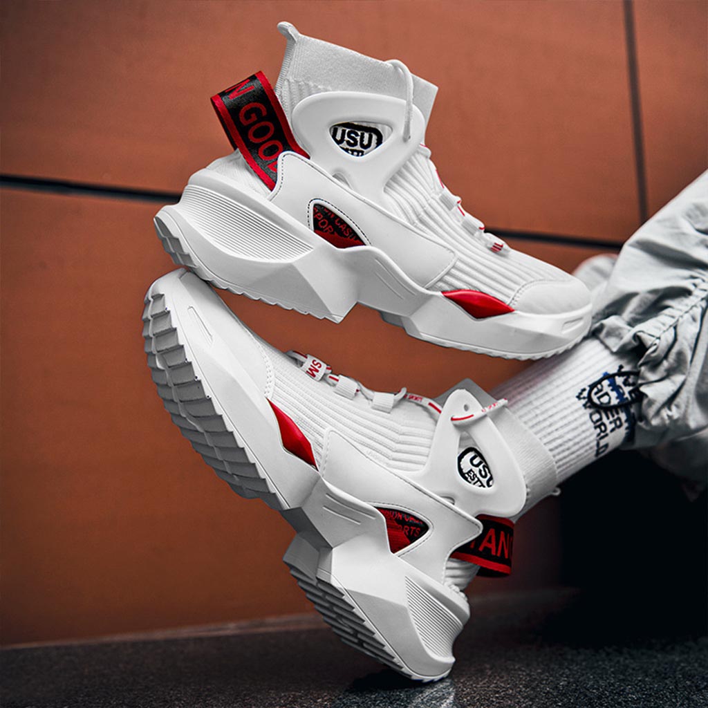 Street White & Red Sneaker