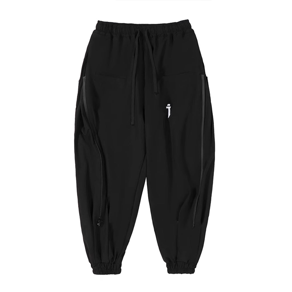 Futuristic Pants with Full-Length Zippers