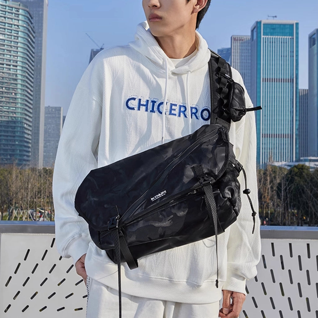 Black Camo Waterproof Crossbody Sling