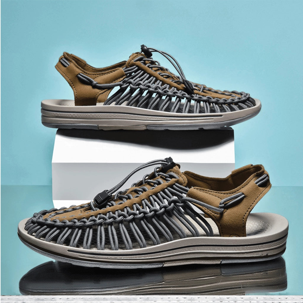 Rope-Woven Sandals