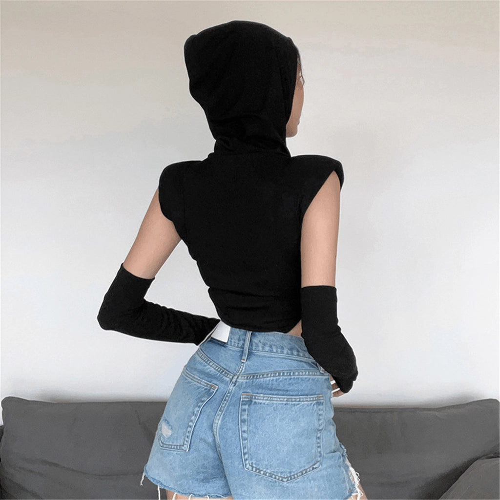Streetwear Hooded Bodysuit