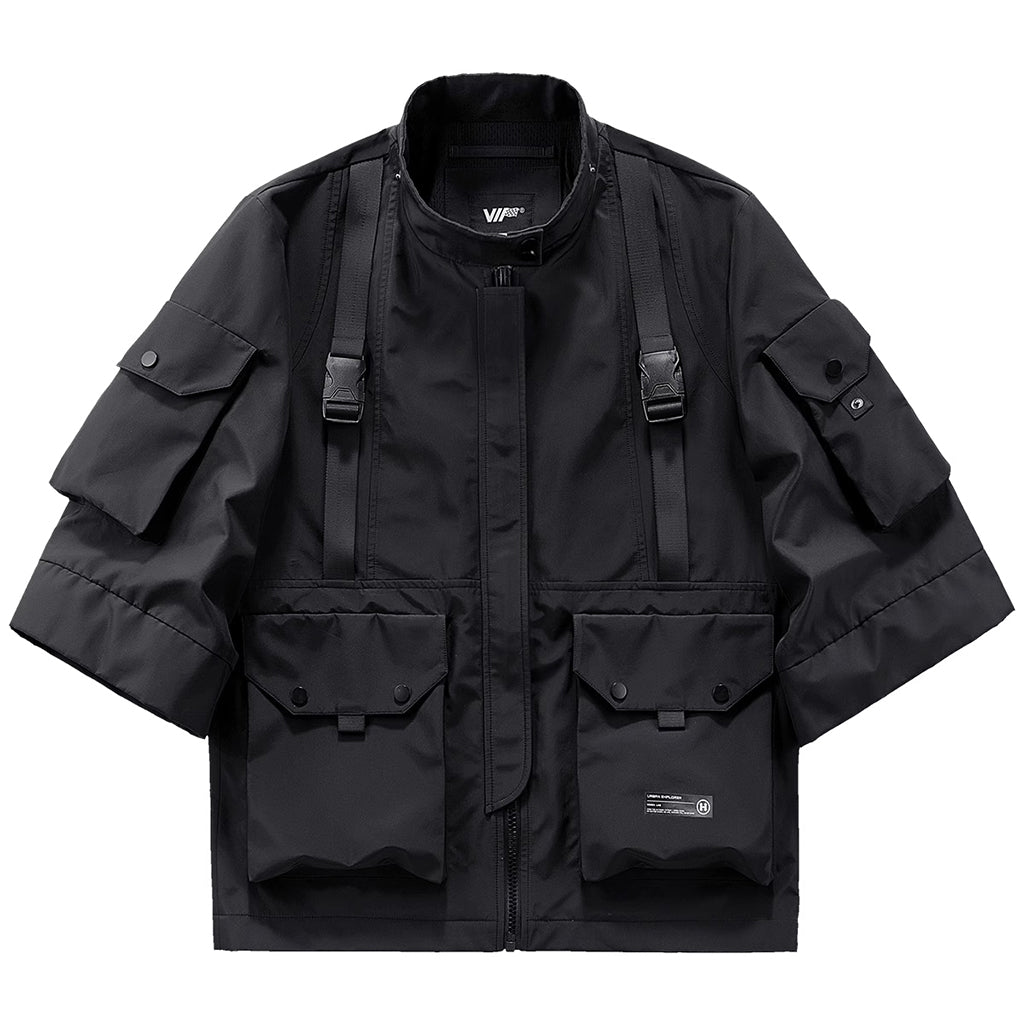 Cyberpunk Coat with Detachable Hood