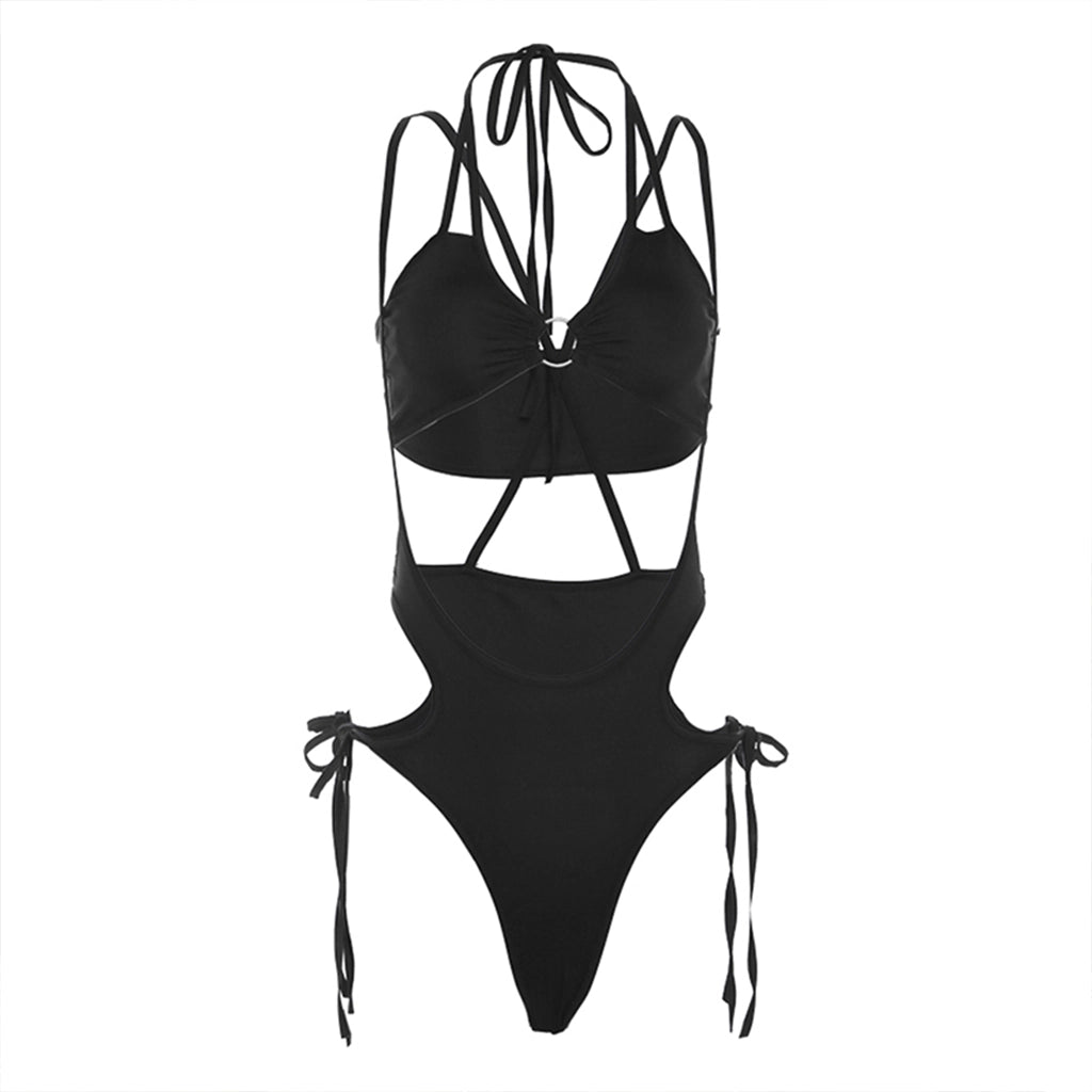 Black Strappy Bodysuit