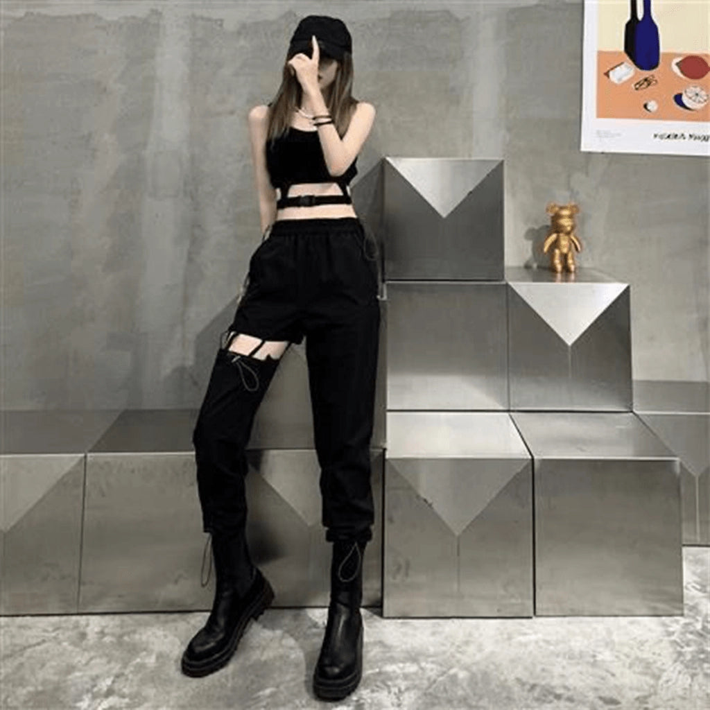 Cut-Out Cargo Pants