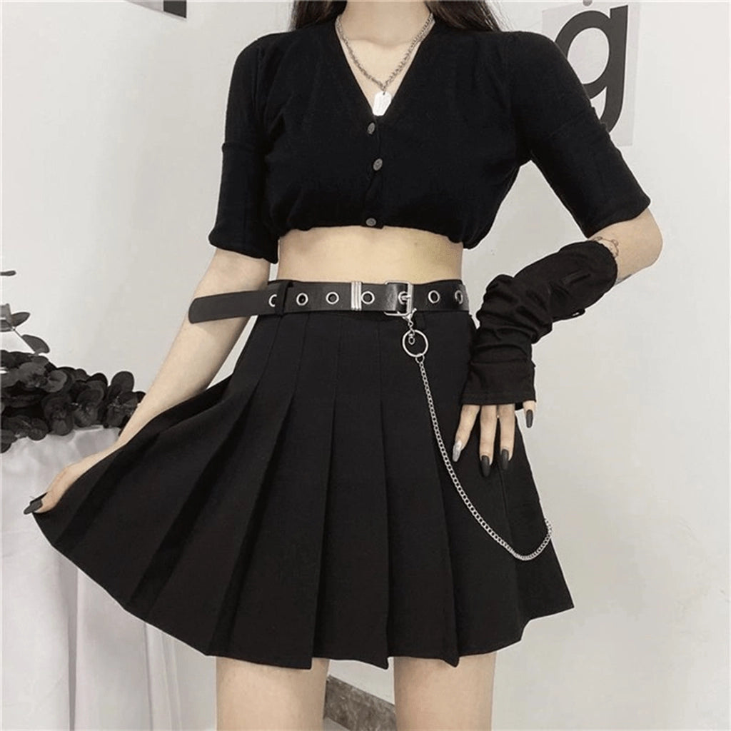 High-Waist Streetwear Skirt
