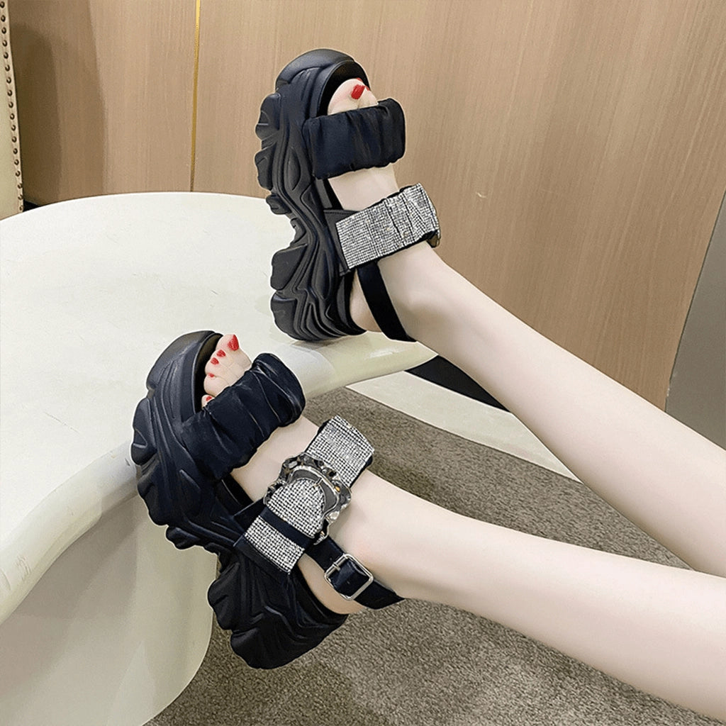 Rhinestone Straps Sandals