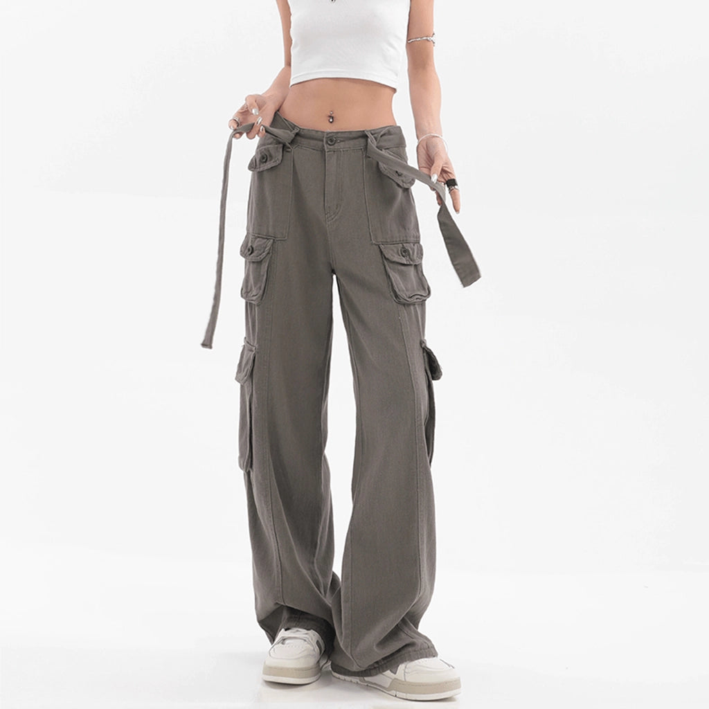 Gray Techwear Pants