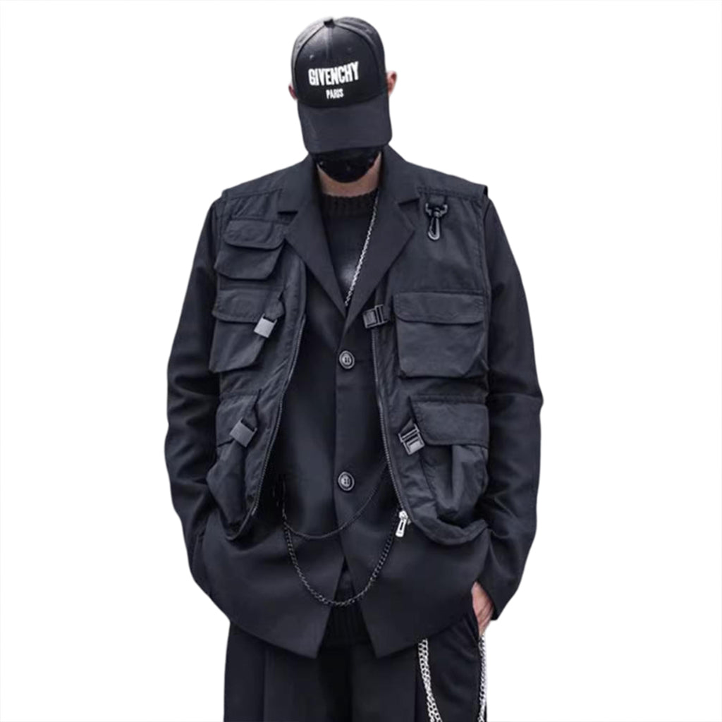 Multipocket Techwear Vest