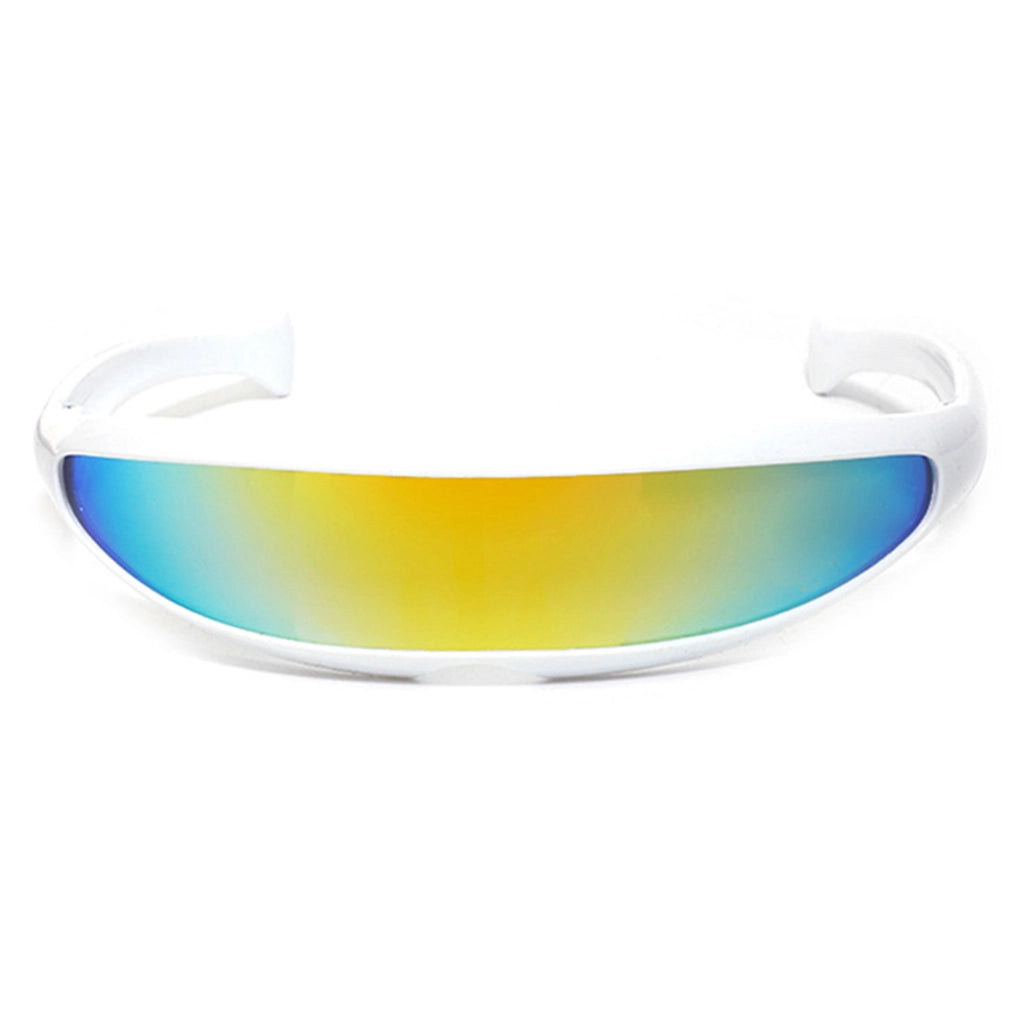 Cyberpunk Wraparound Tech Glasses