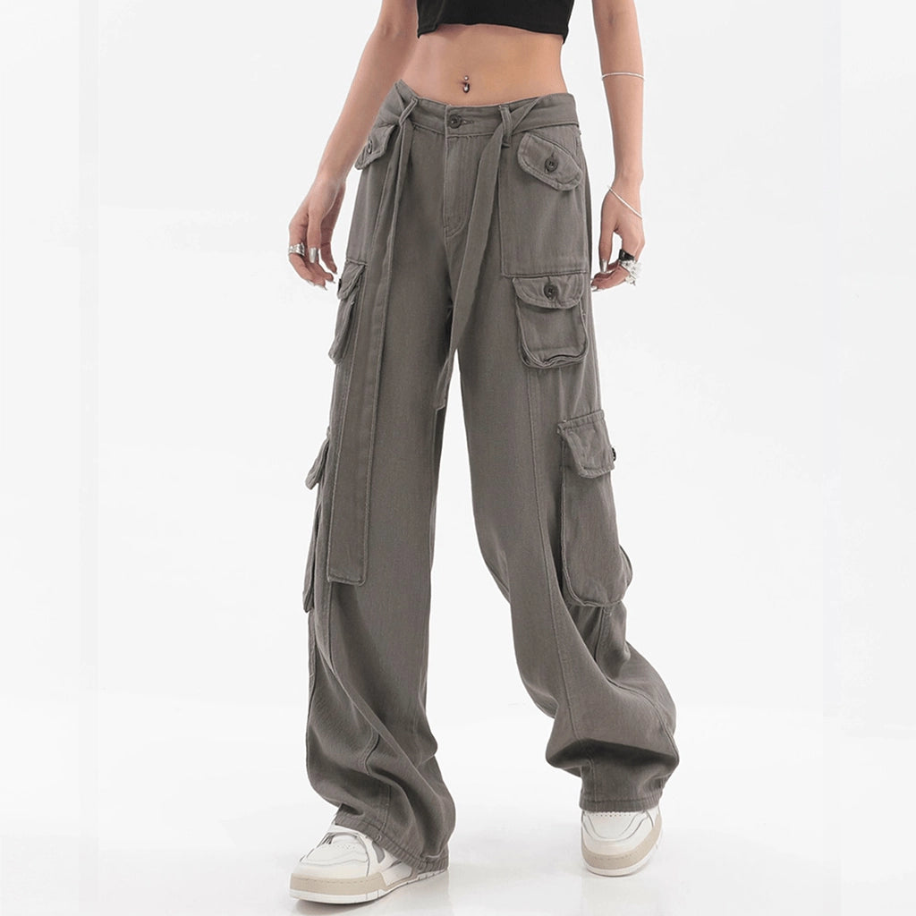 Gray Techwear Pants