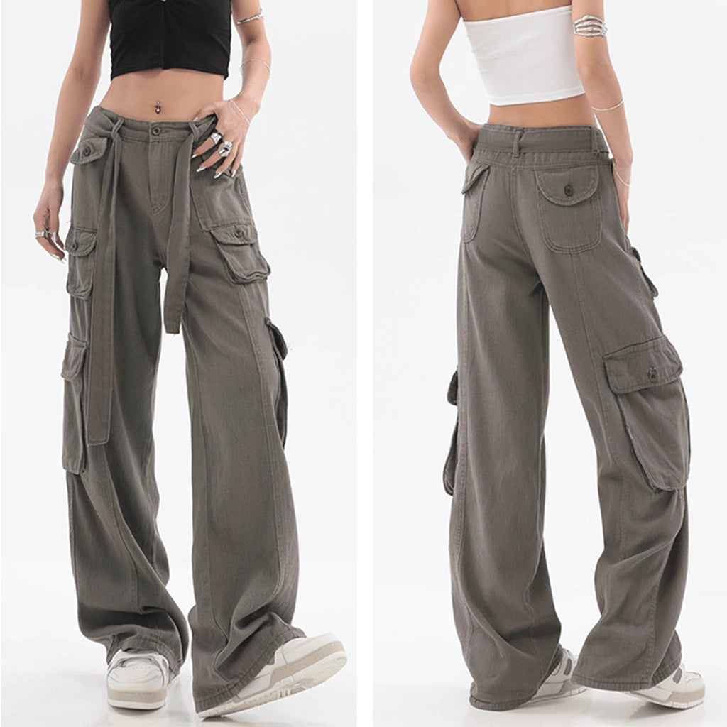 Gray Techwear Pants